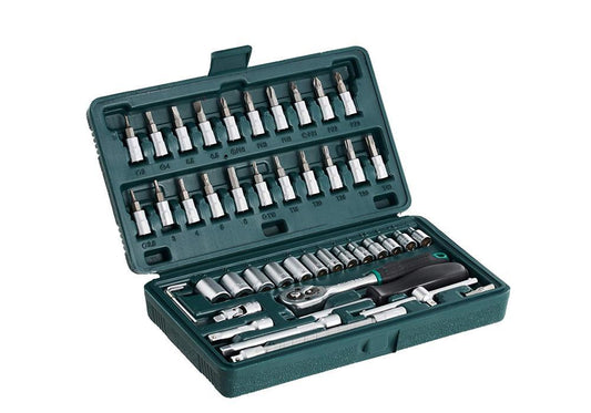 46pcsmetal 14 Socket Set (Black 46pcs)