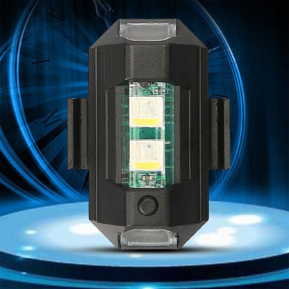 Mini Led Strobe Lights Waterproof Lights Lightweight Rub Led Lights Drone Strobe Lights Vehicle Anti-collision Strobe Light Bike Motorcycle Lights Use Recharge  Multi-colors