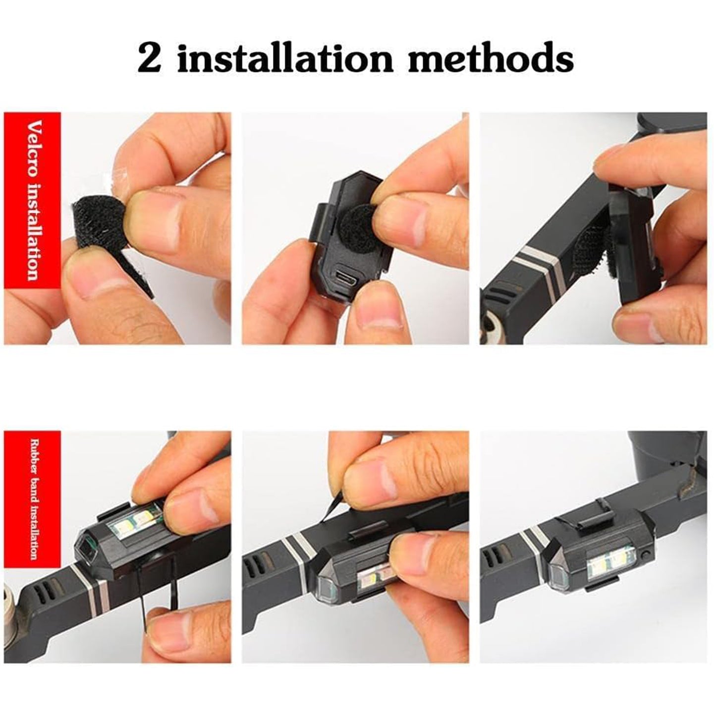 Mini Led Strobe Lights Waterproof Lights Lightweight Rub Led Lights Drone Strobe Lights Vehicle Anti-collision Strobe Light Bike Motorcycle Lights Use Recharge  Multi-colors