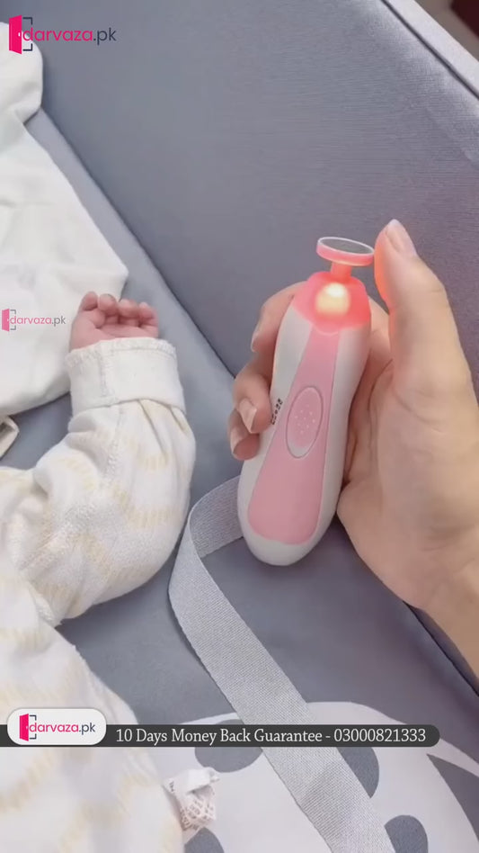 Electric Baby Nail Trimmer With Grinding Heads For Newborn Infant And Toddler