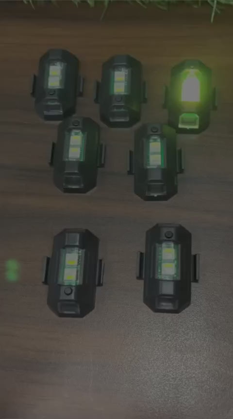 Mini Led Strobe Lights Waterproof Lights Lightweight Rub Led Lights Drone Strobe Lights Vehicle Anti-collision Strobe Light Bike Motorcycle Lights Use Recharge  Multi-colors