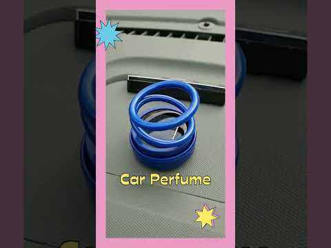 Solar Power Car Aroma Diffuser 360double Ring Rotating Design Car Fragrance Diffuser Car Perfume Air Freshener For Dashboard Home Office