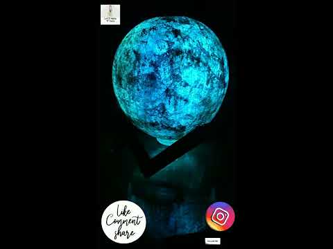 3d 2 In 1 Led Printed Moon Lamp  Aroma Diffuser (1 Pc)